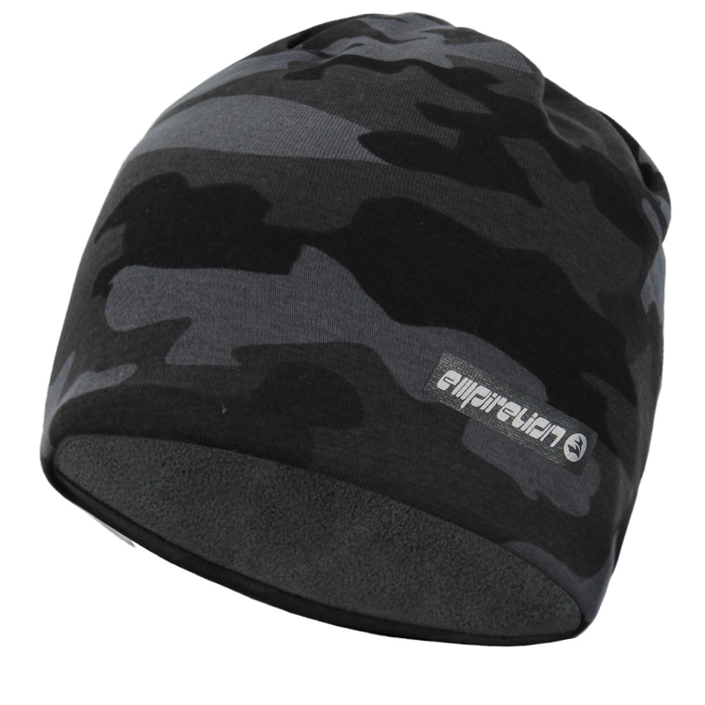 Softshell Winter Fleece Lined Beanie Hats, 9" Running Skull Cap Thermal Tactical Watch Cap