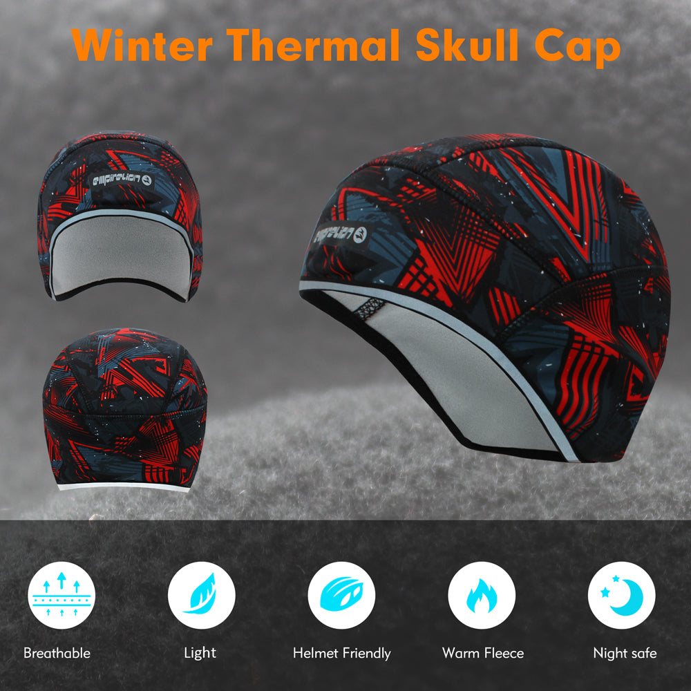 Warm Cycling Helmet Liner Cover Ears Skull Cap Beanie Winter Lightweight Polar Fleece Beanie Hats