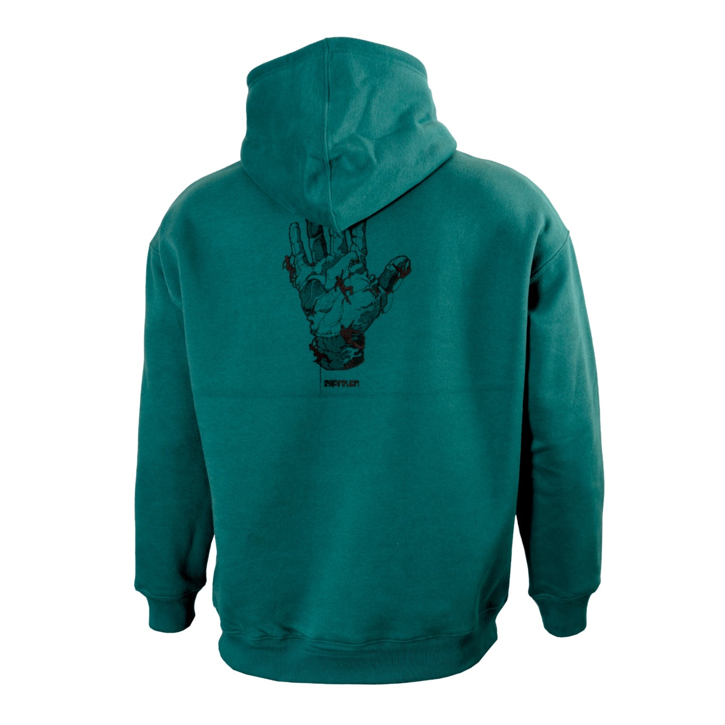 Men's Boys Rock Climbing Printed Over Shoulder Hoodie