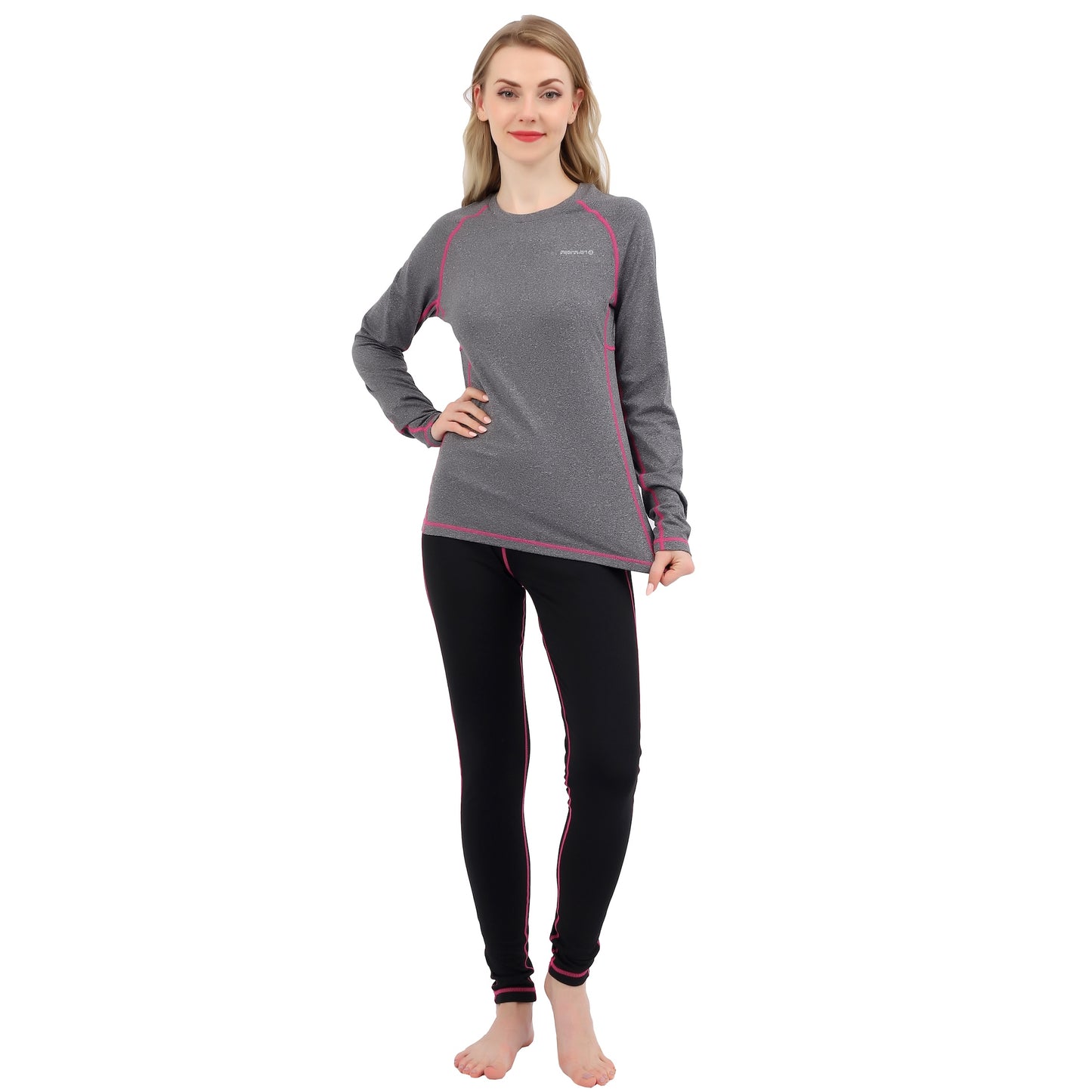 Women Thermal Underwear Long Johns Base Layer Inner Fleece Top Bottom 2 Pieces Sets