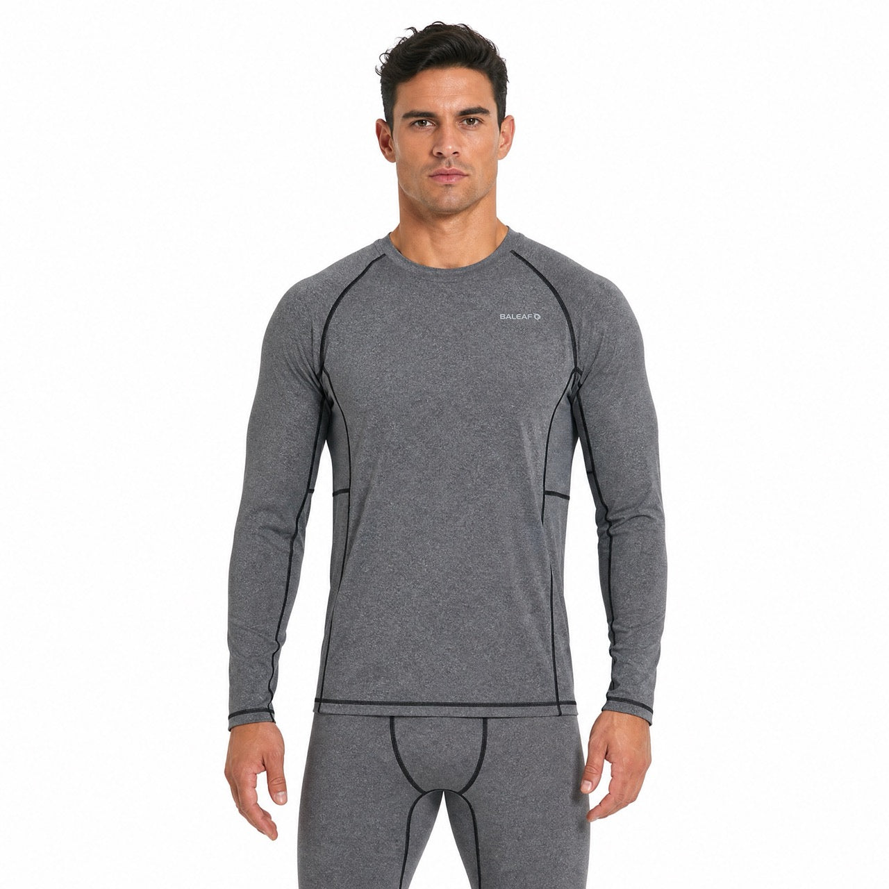 Mens Thermal Underwear Long Johns Base Layer Inner Fleece Top Bottom 2 Pieces Sets