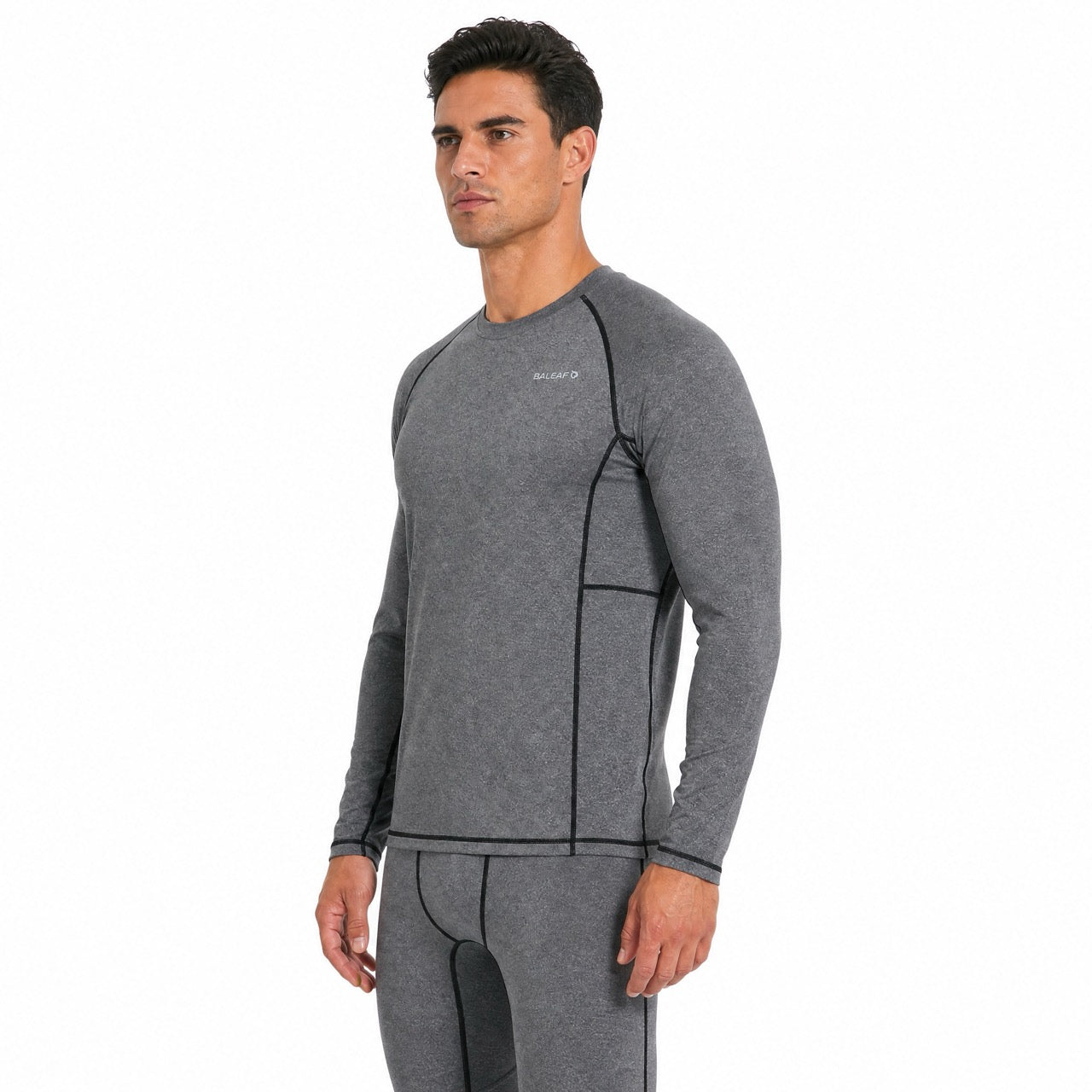 Mens Thermal Underwear Long Johns Base Layer Inner Fleece Top Bottom 2 Pieces Sets