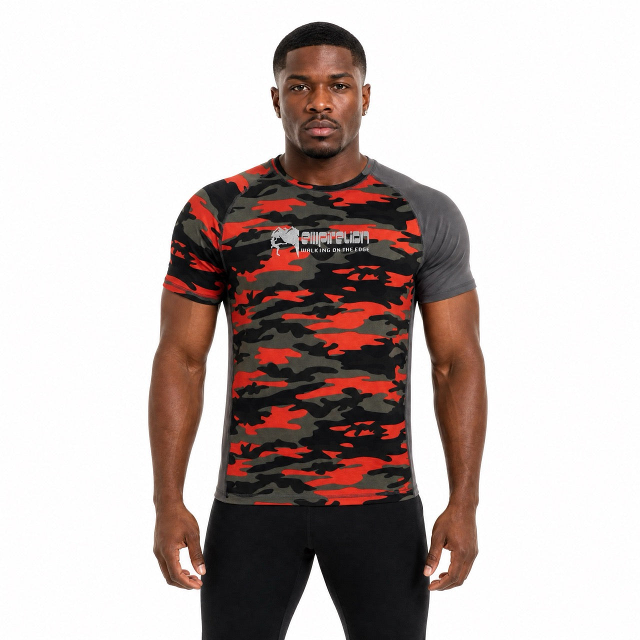 Men's Boys Rock Climbing Graffiti Printed Short Sleeve T-Shirt