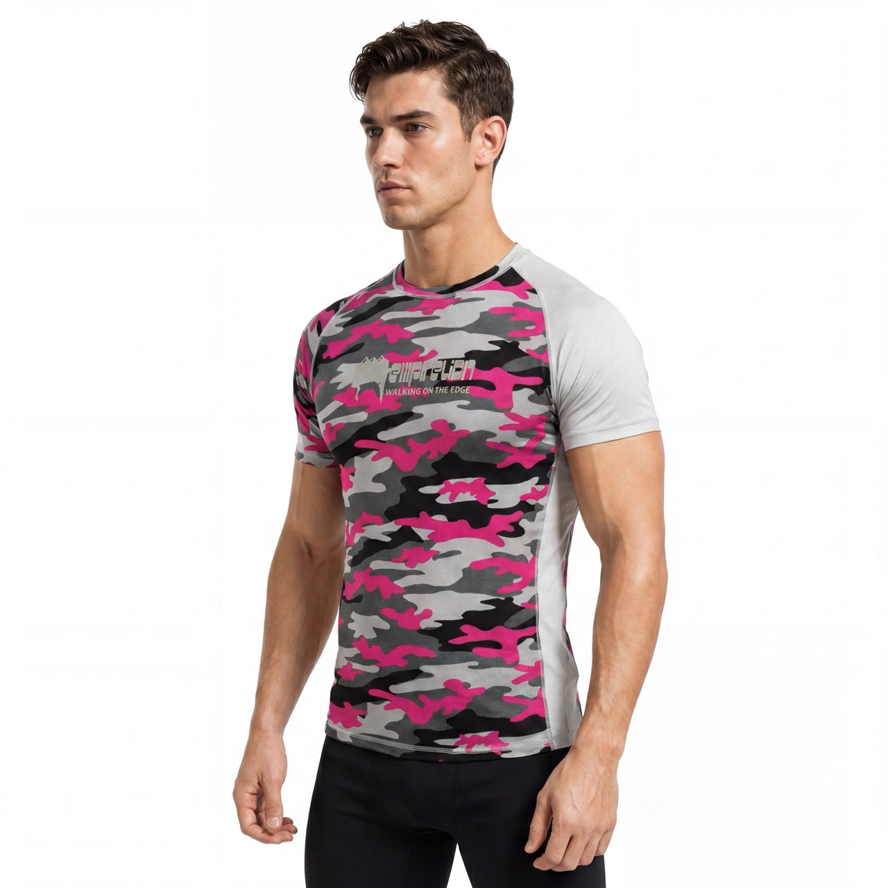 Men's Boys Rock Climbing Graffiti Printed Short Sleeve T-Shirt