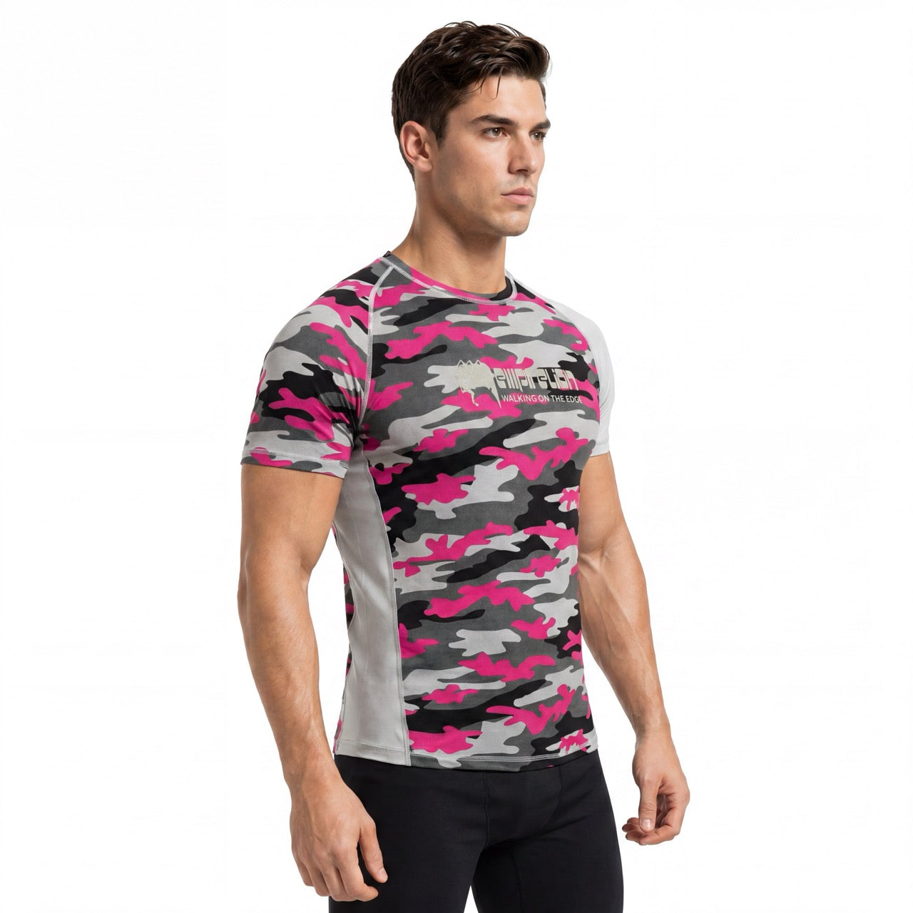 Men's Boys Rock Climbing Graffiti Printed Short Sleeve T-Shirt