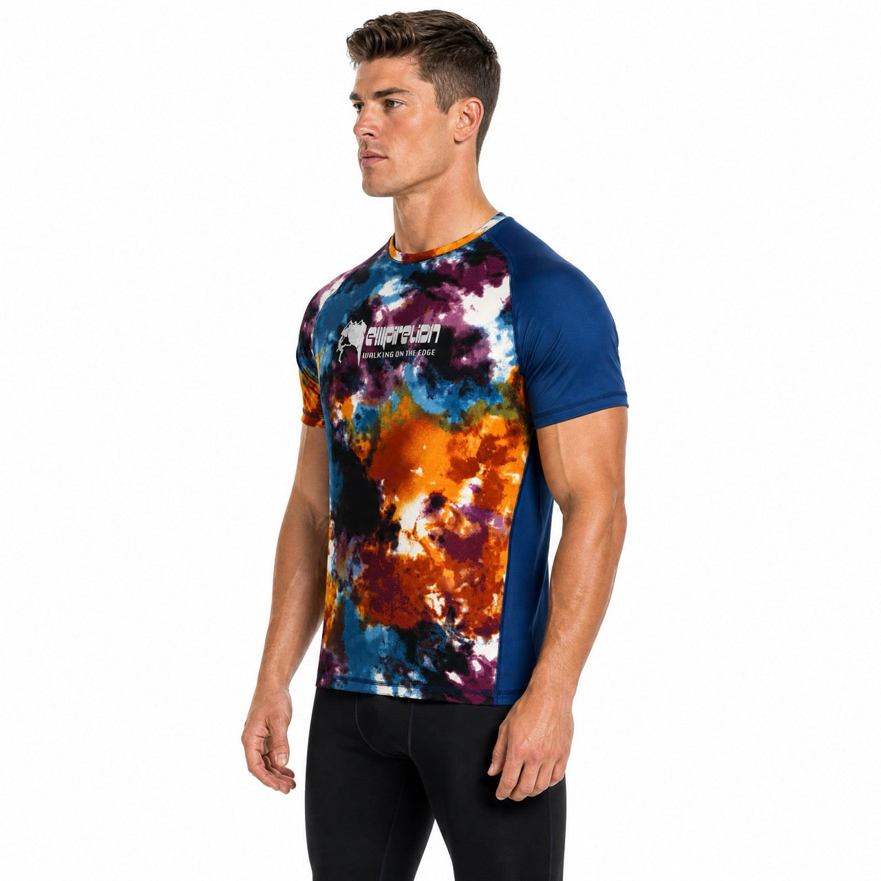 Men's Boys Rock Climbing Graffiti Printed Short Sleeve T-Shirt