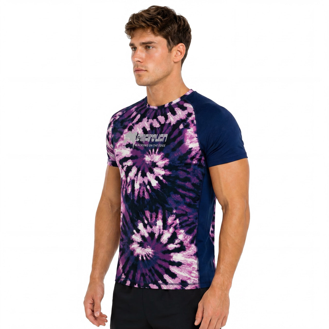 Men's Boys Rock Climbing Graffiti Printed Short Sleeve T-Shirt