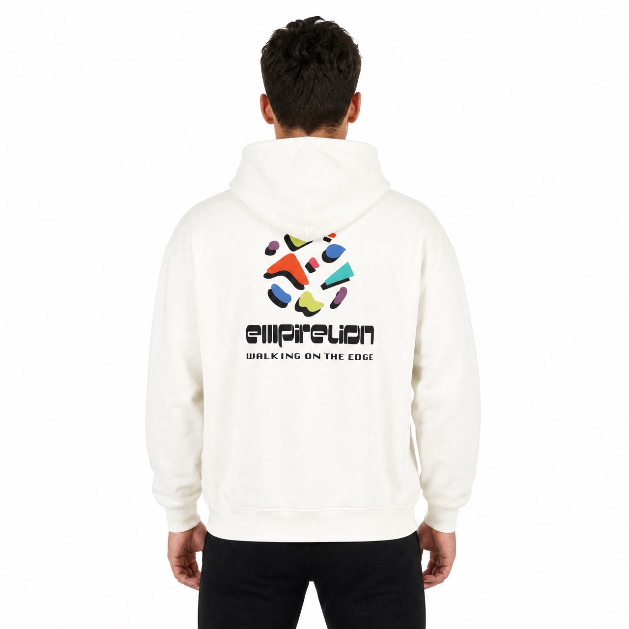 Men's Boys Rock Climbing Printed Over Shoulder Hoodie