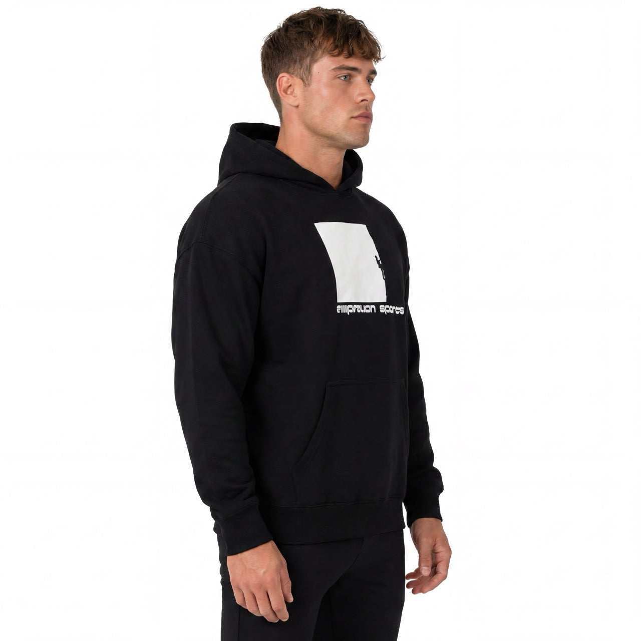 Men's Boys Rock Climbing Printed Over Shoulder Hoodie