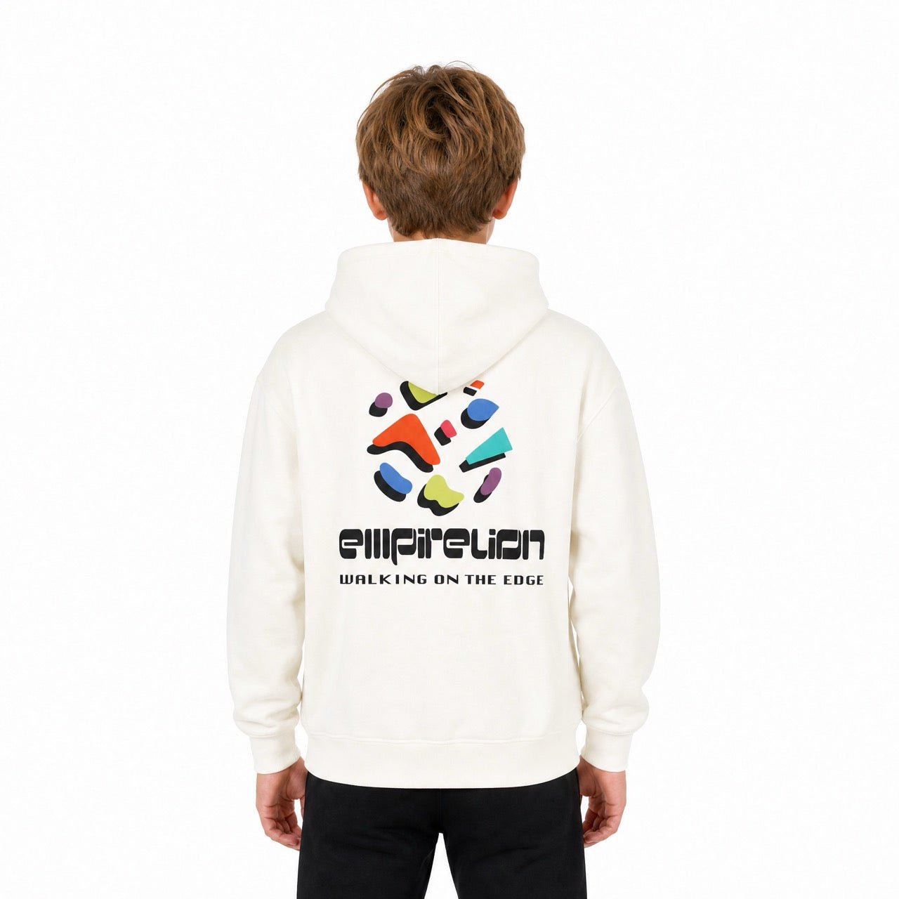 Boys Rock Climbing Printed Over Shoulder Hoodie