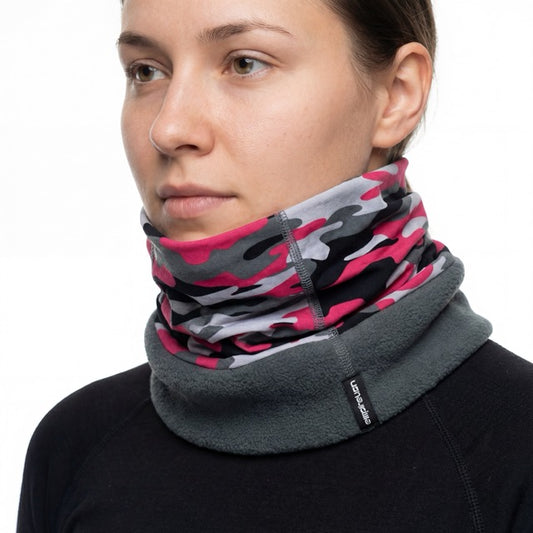Neck Warmer Gaiter Fleece Windproof Face Mask Cover Cold Weather Scarf for Men & Women