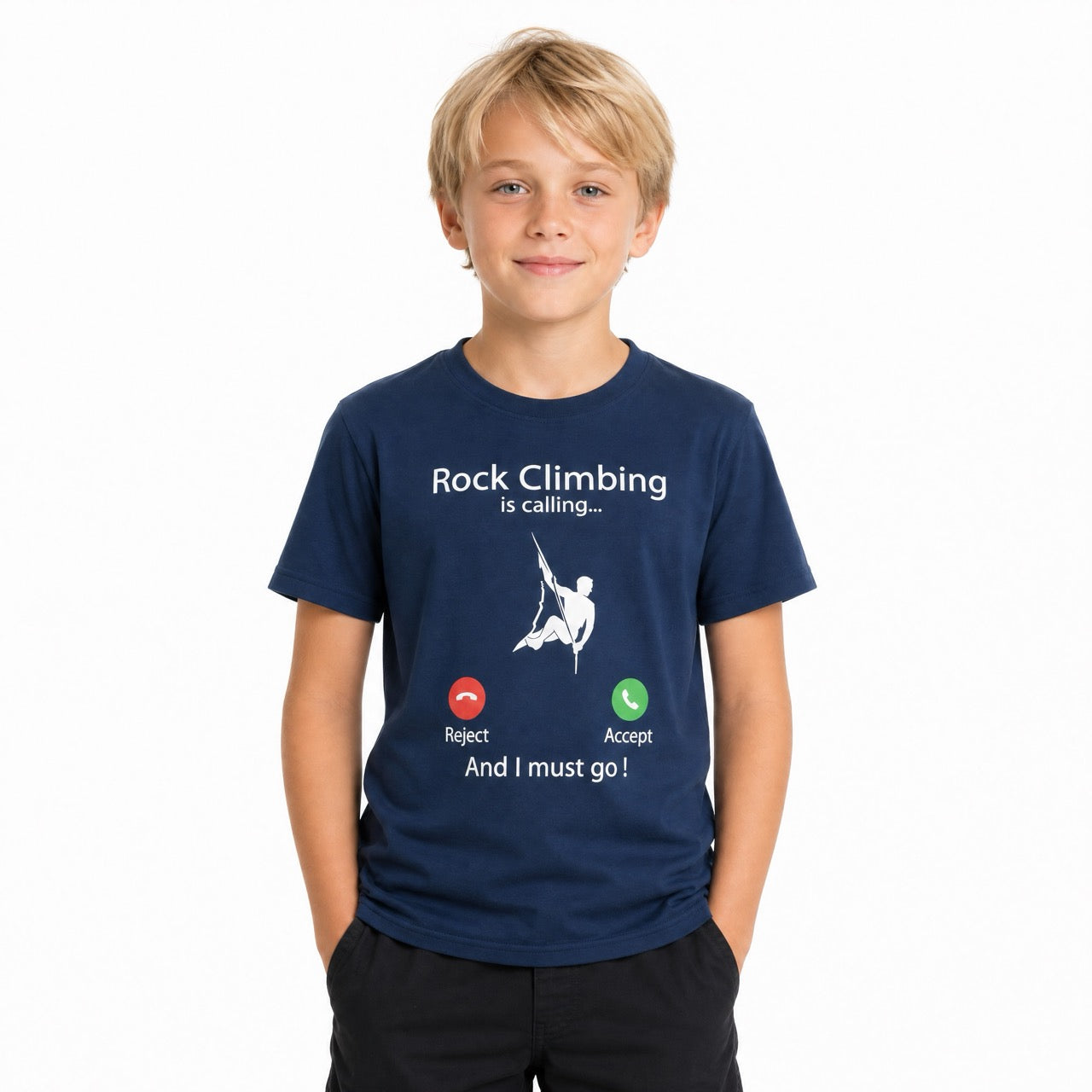 Boys Rock Climbing Short sleeve Logo Tee