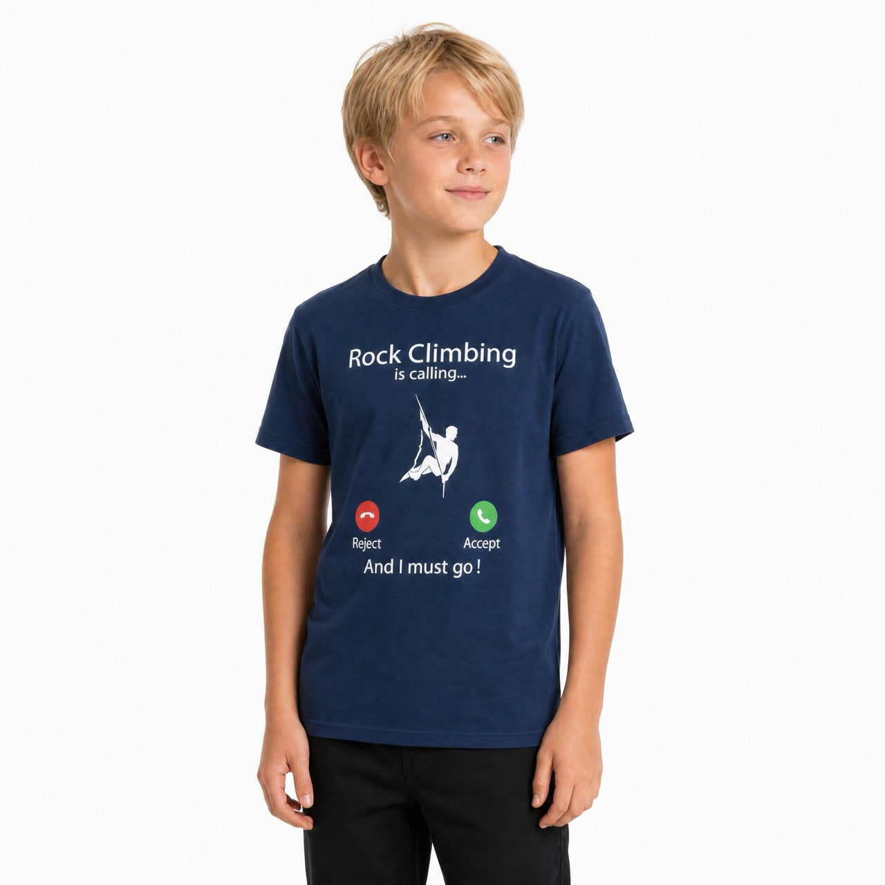 Boys Rock Climbing Short sleeve Logo Tee