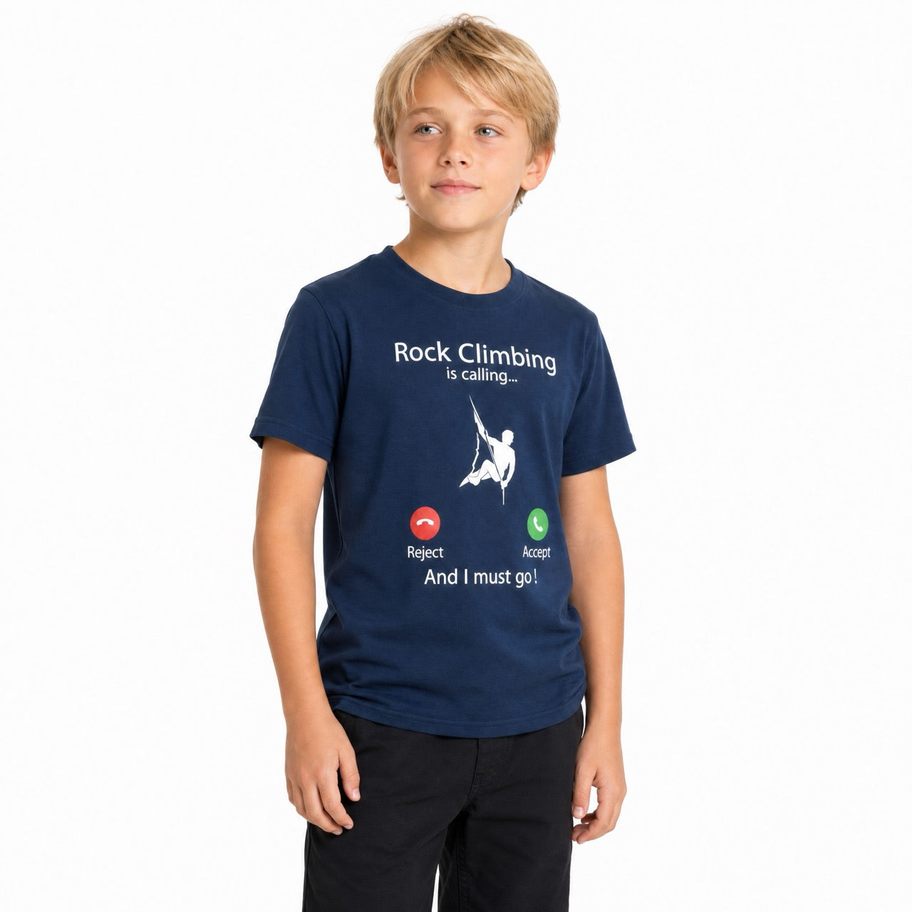 Boys Rock Climbing Short sleeve Logo Tee