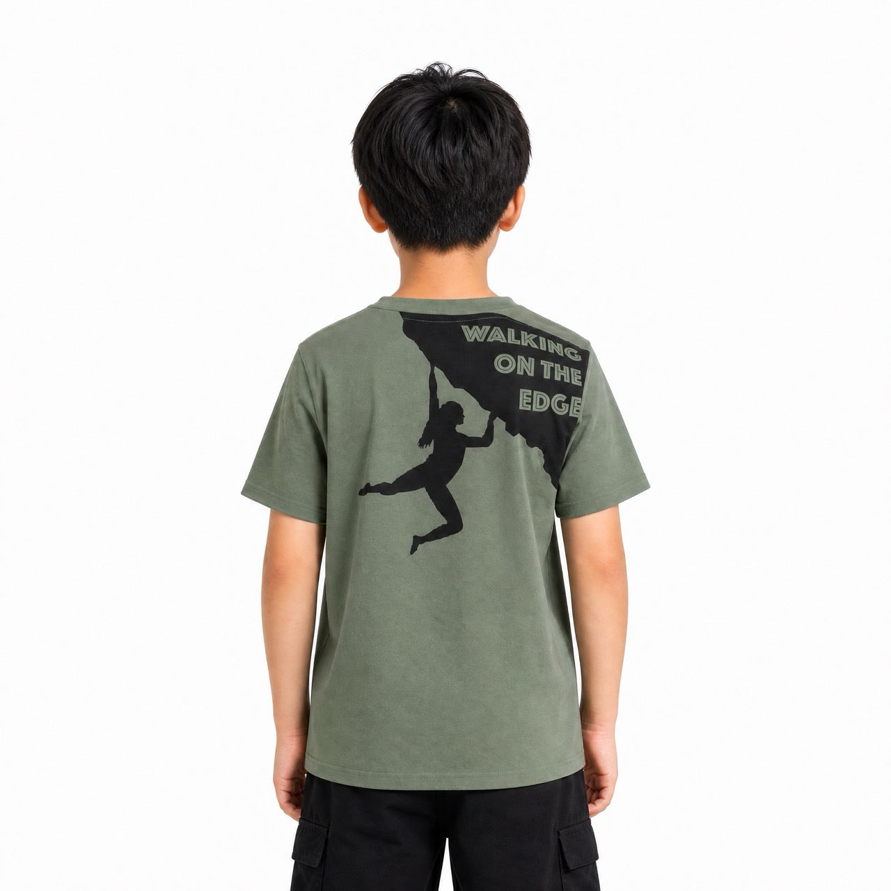 Boys Rock Climbing Short sleeve Logo Tee