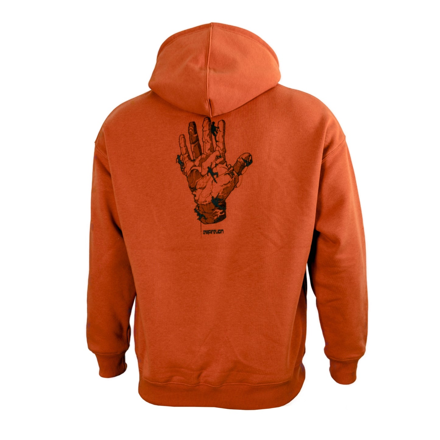 Men's Boys Rock Climbing Printed Over Shoulder Hoodie