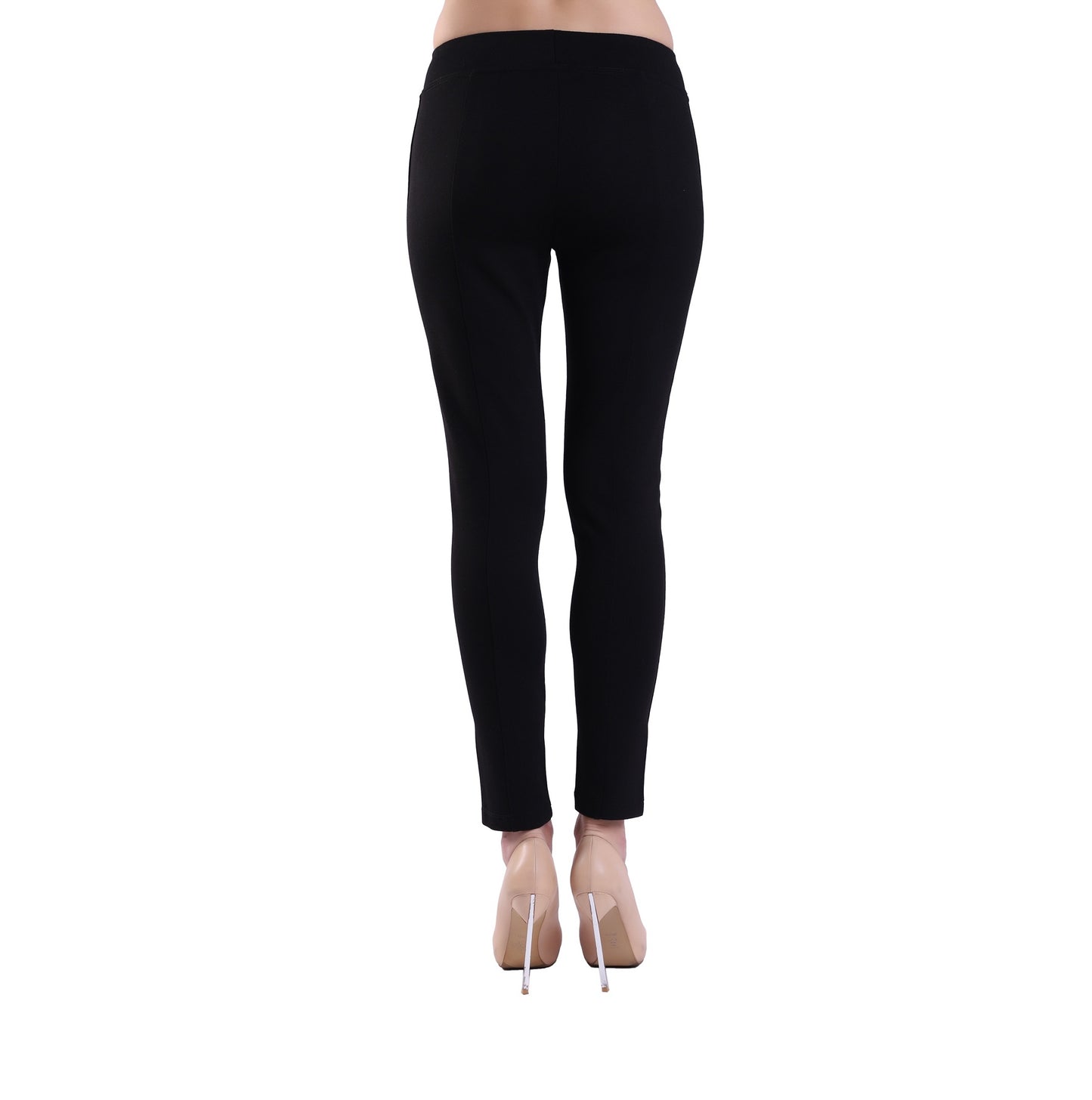 Women's Stretch Pull-on EASE into office Ponte Pant Legging Slim or Bootcut - All Day  Comfort and Pinstripes