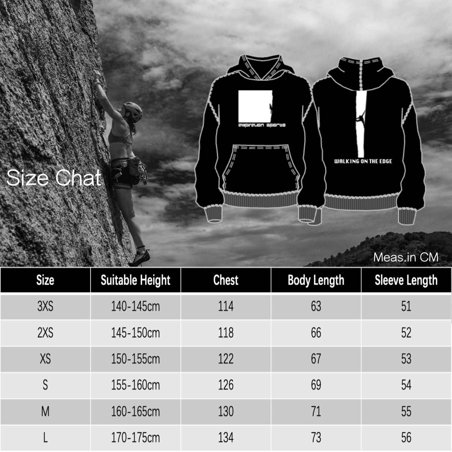 Men's Boys Rock Climbing Printed Over Shoulder Hoodie