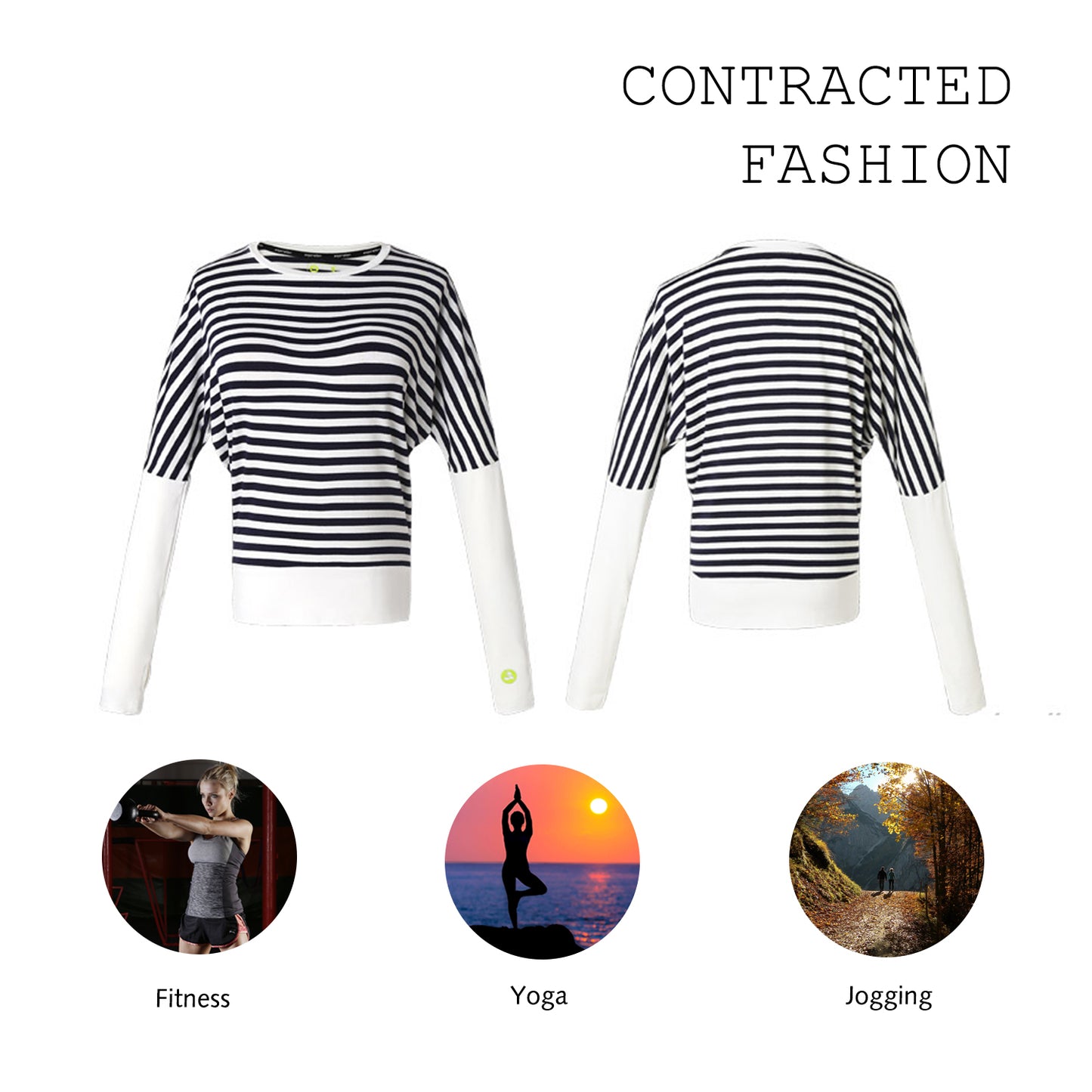 Women's Long Sleeve Sports Casual Shirts Cool-Dry T-Shirt Top