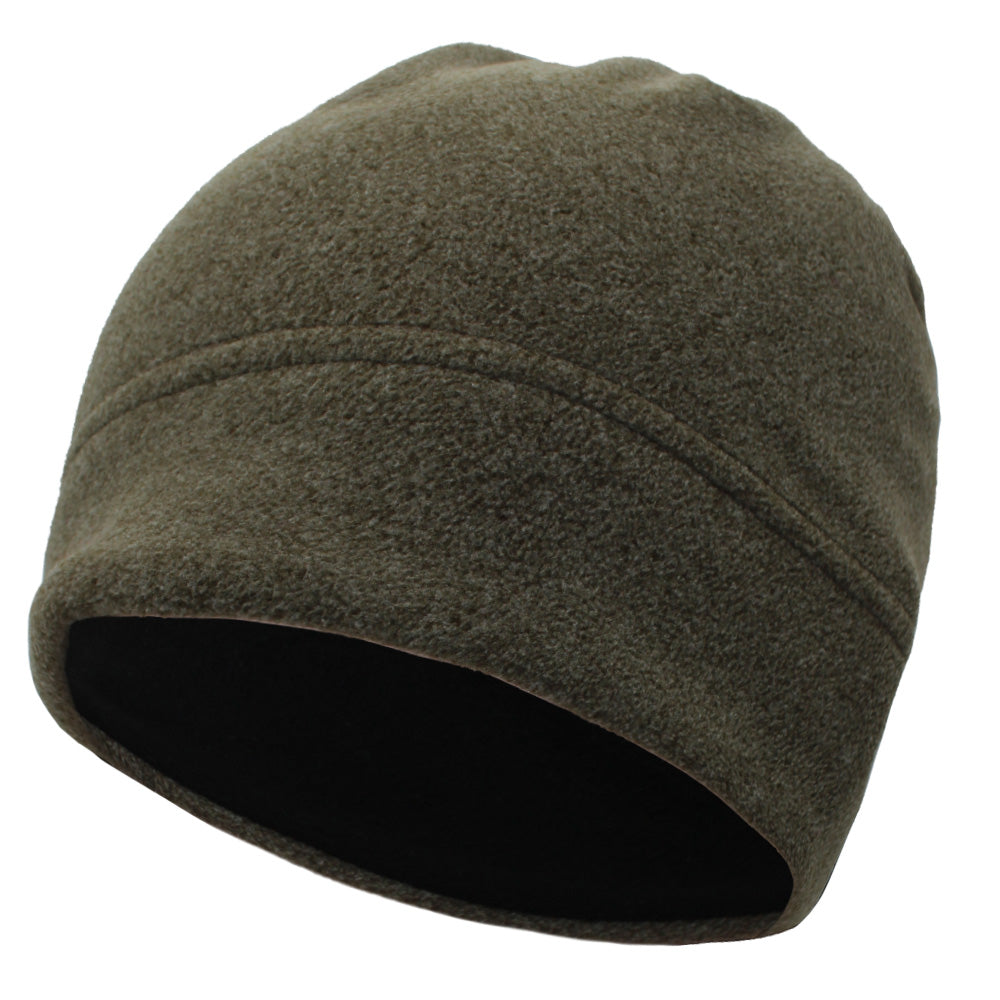 Tactical Watch Cap with Sweatband Winter Mid-weight Fleece Skull Cap Warm Military Beanie Hat