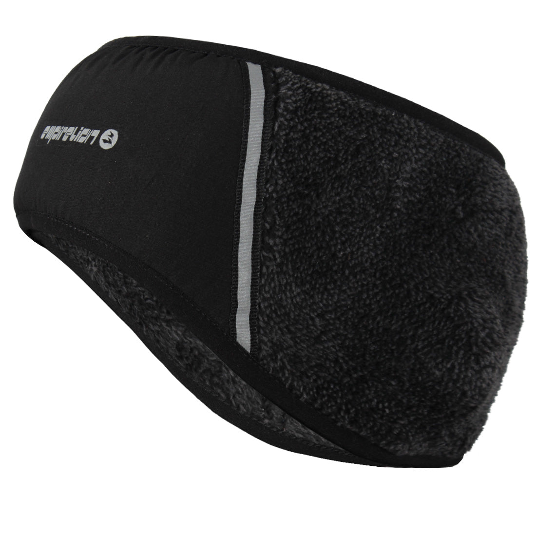 Windproof Fuzzy Fleece Headband Reflective Thermal Ear Warmer Muffs