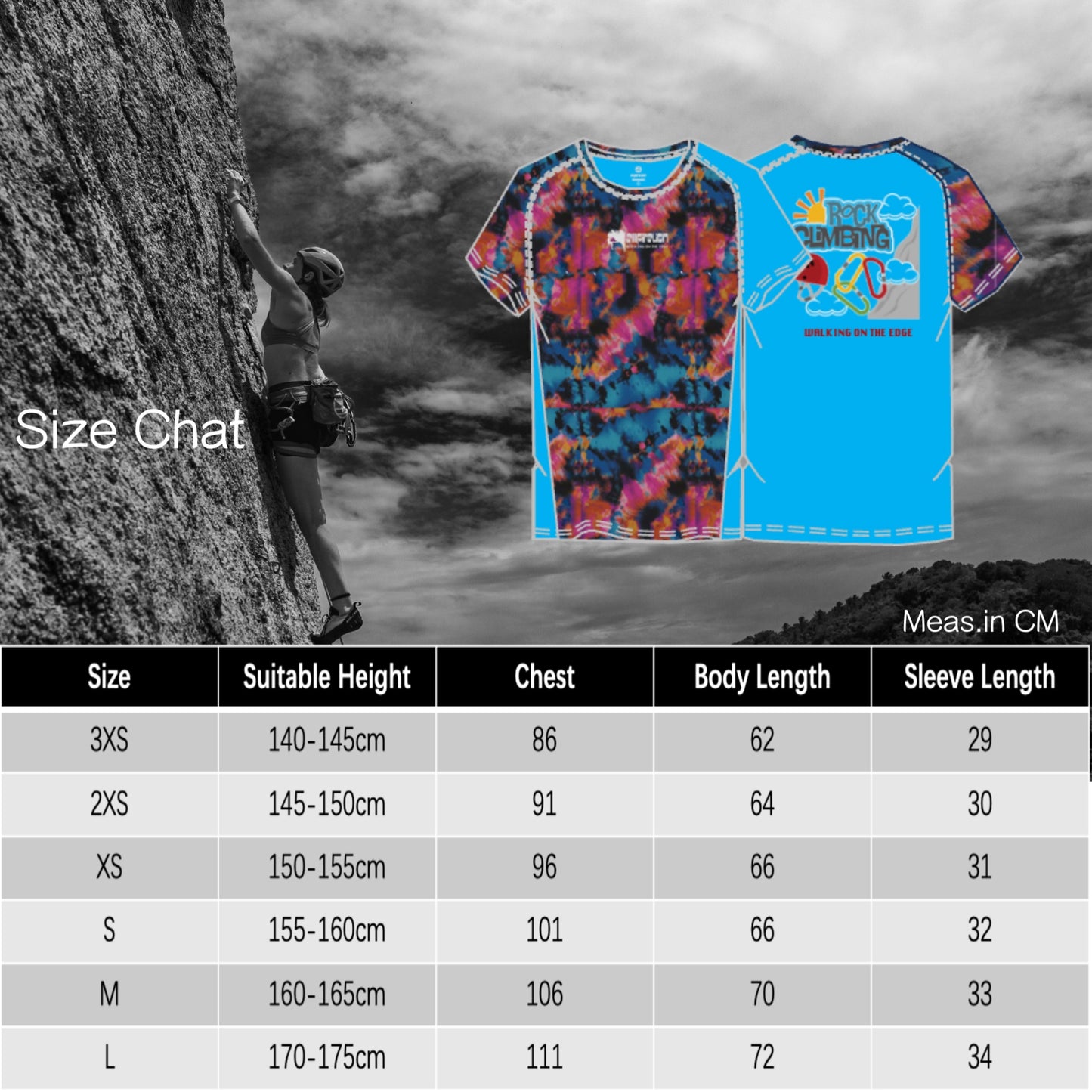 Men's Boys Rock Climbing Graffiti Printed Short Sleeve T-Shirt