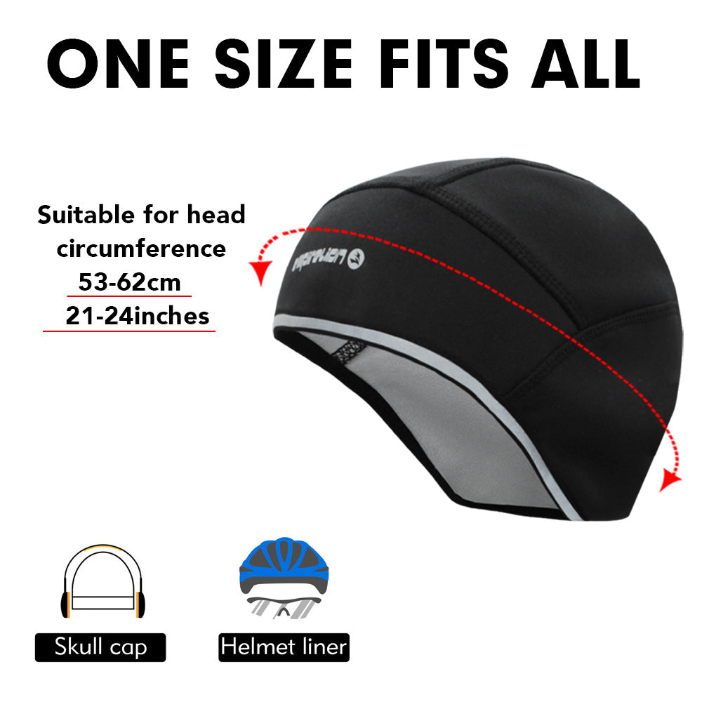 Warm Cycling Helmet Liner Cover Ears Skull Cap Beanie Winter Lightweight Polar Fleece Beanie Hats