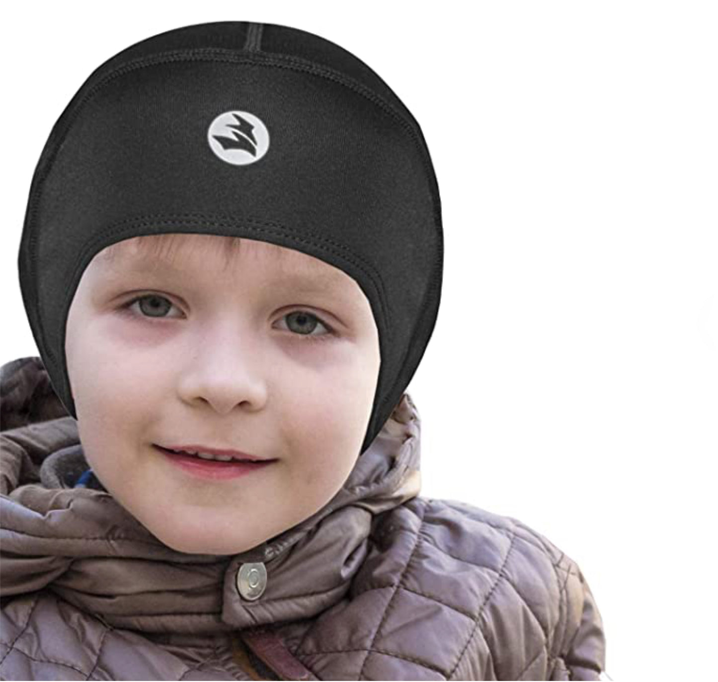 Kids Thermal Helmet Liner Thin Skull Cover Ears Beanie Child Running Hats