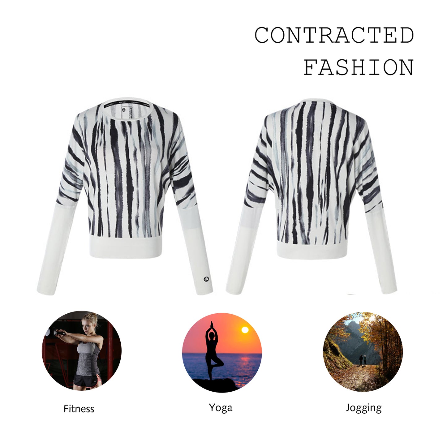 Women's Long Sleeve Sports Casual Shirts Cool-Dry T-Shirt Top