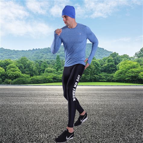 Men's Compression Shirt Long Sleeve Breathable Running Tee Shirt